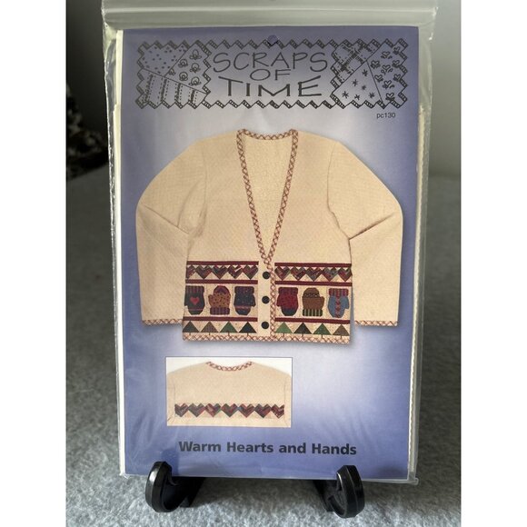 Scraps Of Time Warm Hearts & Hands Jacket Quilt Pattern PC130 1999 By Janet C Se - Picture 1 of 4